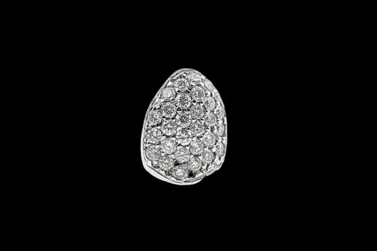 .925 silver single crown flooded vvs qaulity mossinite 💎 (For permanent use)