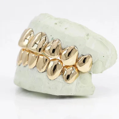10kt gold per tooth (single crown for permanent use)