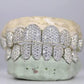 .925 silver VVS qaulity Moissanite  Diamonds, per tooth (COMPLETLY BUSTDOWN) hand set