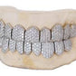 .925 silver cubic zirconia  Diamonds, per tooth (COMPLETLY BUSTDOWN) hand set