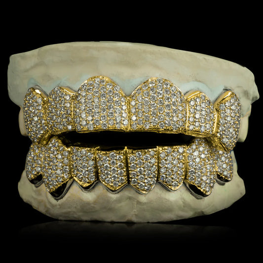 S.I. Diamond Grillz 10k (COMPLETLY BUSTDOWN) hand set